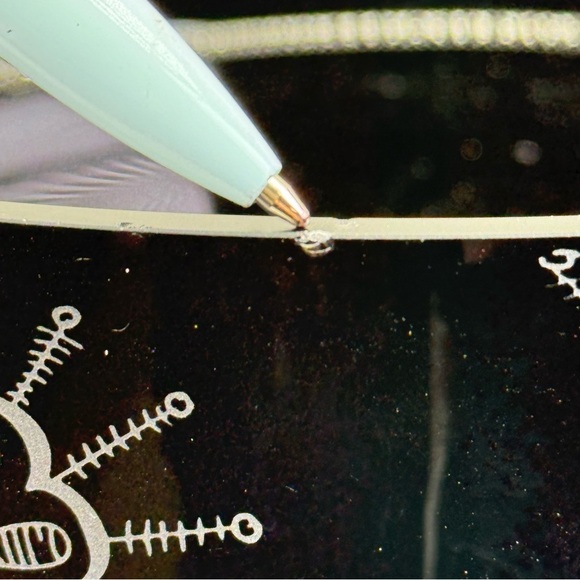 Vintage C A Q’s Bruk Etched Black Glass Bowl - Picture 10 of 10